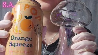 Asmr | Olipop Orange Soda - Pouring & Drinking Loudly (Less Burps)