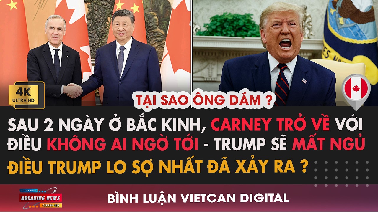 🔴TIN NÓNG: Carney dạy cho Trump một bài học sau thỏa thuận lớn với Trung Quốc