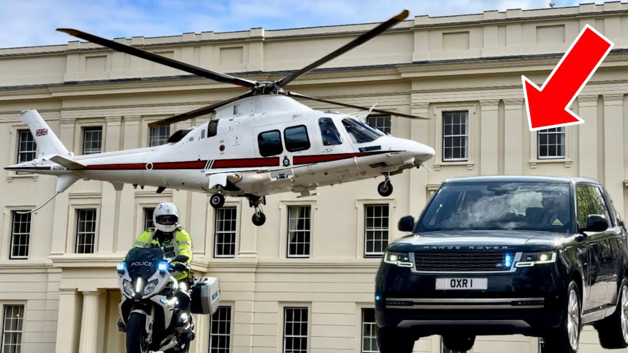 ROYAL SURPRISE UNEXPECTED HELICOPTER TOUCHDOWN CAUGHT ON CAMERA