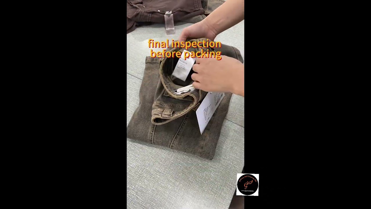 Quality control — final inspection before packing