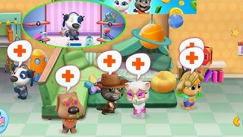 NEW GAMES MY TALKING TOM Part-16 FRIENDS ANDROID GAMEPLAY  MY TALKING TOM AND FRIENDS Levelis -16