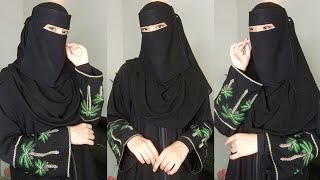 Cara Memakai Niqab Saudi Dengan Hijab | Hijab Dengan Niqab Saudi | Tutorial Jilbab