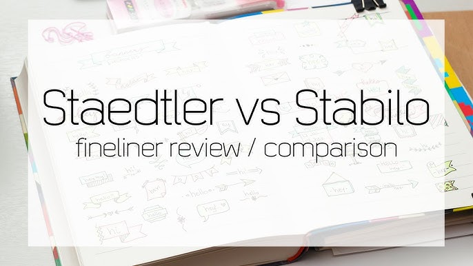Staedtler vs Michael's Recollection vs Stabilo Fineliners: Dupe or