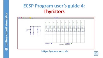 How to use the thyristor model on ecsp: user