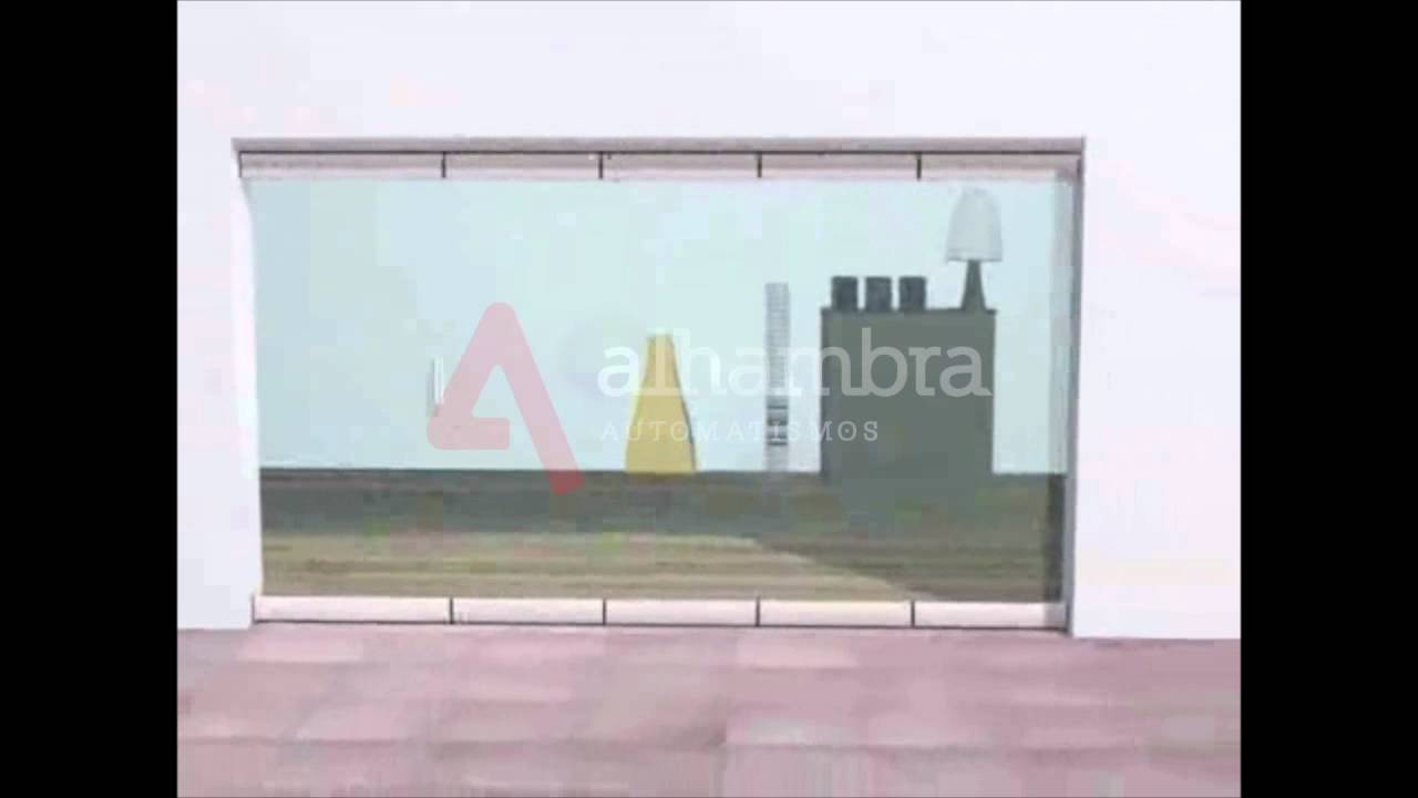 Cerramiento acristalado vertical sin perfilería