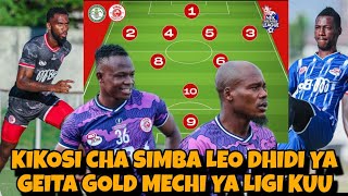 Kikosi cha SIMBA Kinachoanza Leo Dhidi ya GEITA GOLD Mechi ya Ligi Kuu Tanzania NBC 2023/2024