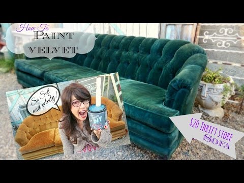 How to Paint Upholstery, keep it soft, and velvety! No cracking or hard texture!
