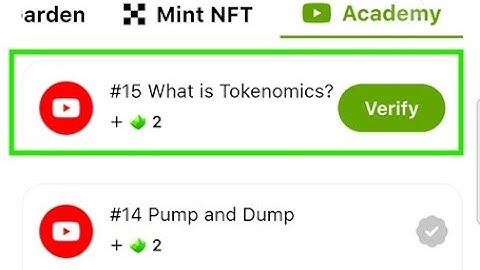 SEED Verify Code | #15 What is Tokenomics? | SEED