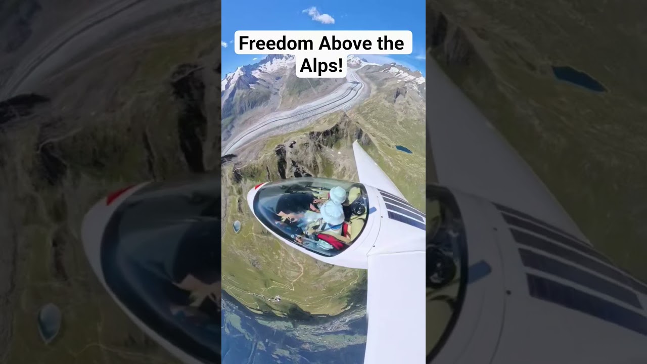 Soaring Above Stunning Alpine Scenery in a Glider