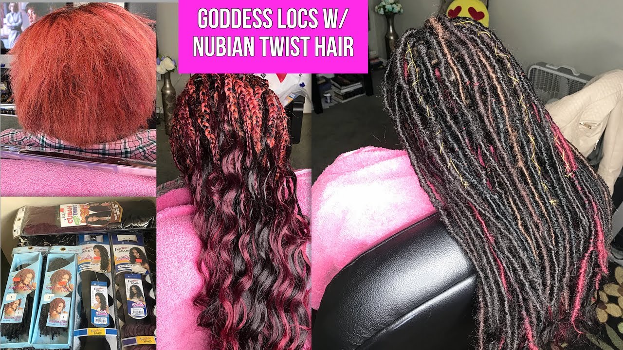 Goddess Faux Locs W Biba Nubian Lock Twist Braid Youtube