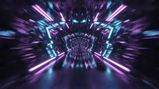 Endless Futuristic Neon Passage Forward Cinematic Loop Video [4K]