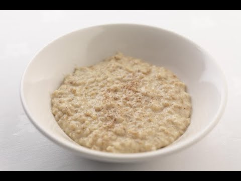 How to make porridge (oat bran cereal)
