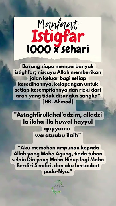 Manfaat ISTIGFAR 1000x Sehari || #shorts #dakwah