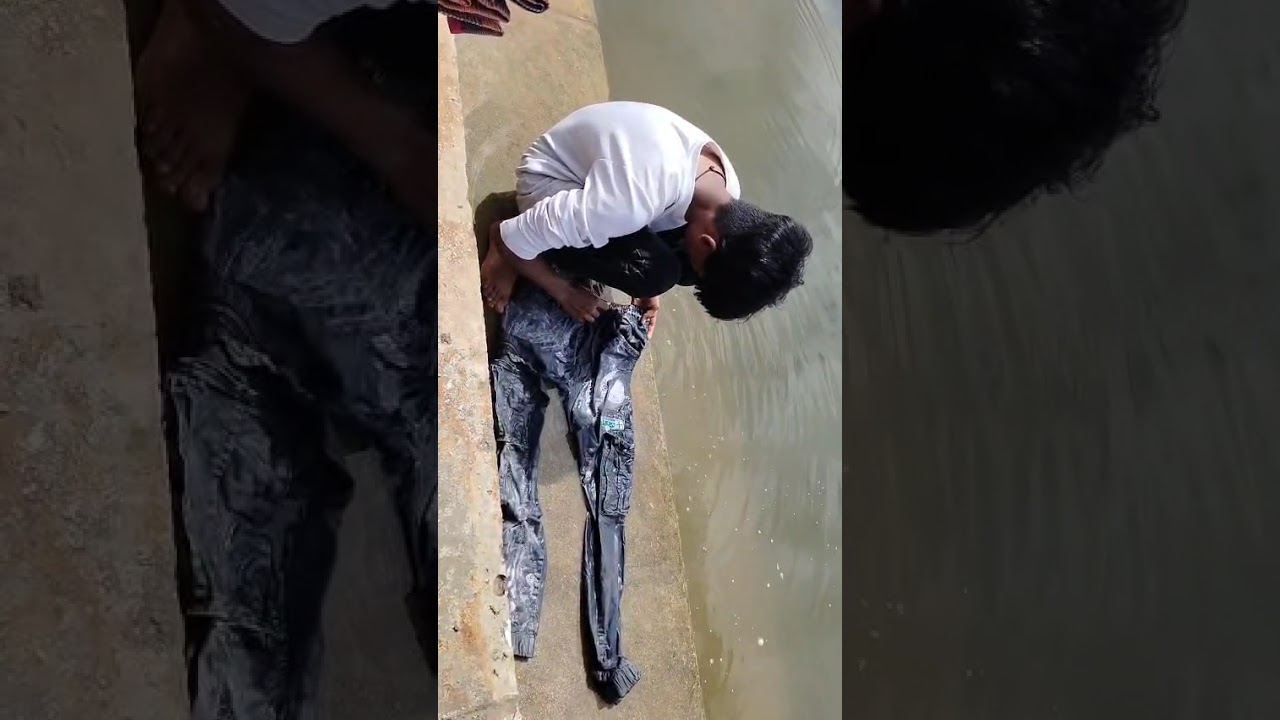 Tofik Machenahalli ke Talab Me Kapde Dhora so