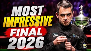 Most impressive final I've ever seen! Ronnie O'Sullivan vs Slessor