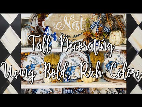FALL DECORATING BEGINS USING WARM, BOLD, RICH COLORS!  PERFECT EARLY FALL FEELS!  🍁🍂 thumbnail