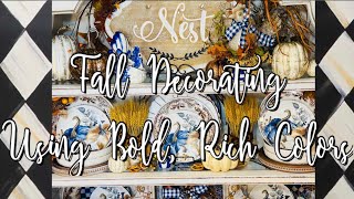 FALL DECORATING BEGINS USING WARM, BOLD, RICH COLORS!  PERFECT EARLY FALL FEELS!  🍁🍂