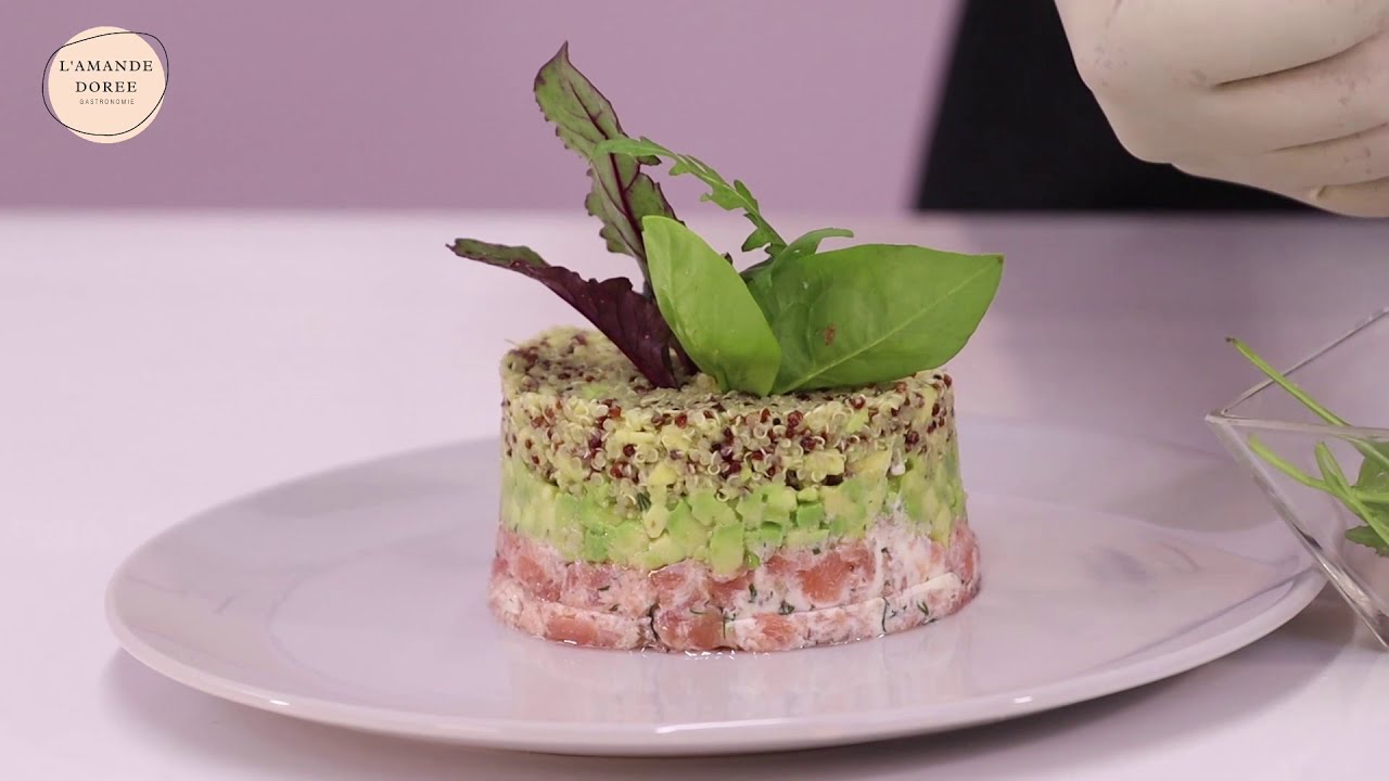 Salade tartare saumon - avocat - quinoa