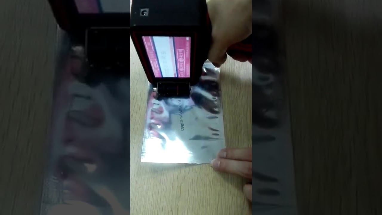 M7 handheld inkjet printer prints information on PE bags YouTube