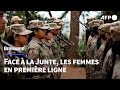 Dans la jungle birmane de jeunes femmes soldats combattent la junte  afp