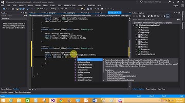 Example of FolderBrowserDialog control in windows form c#