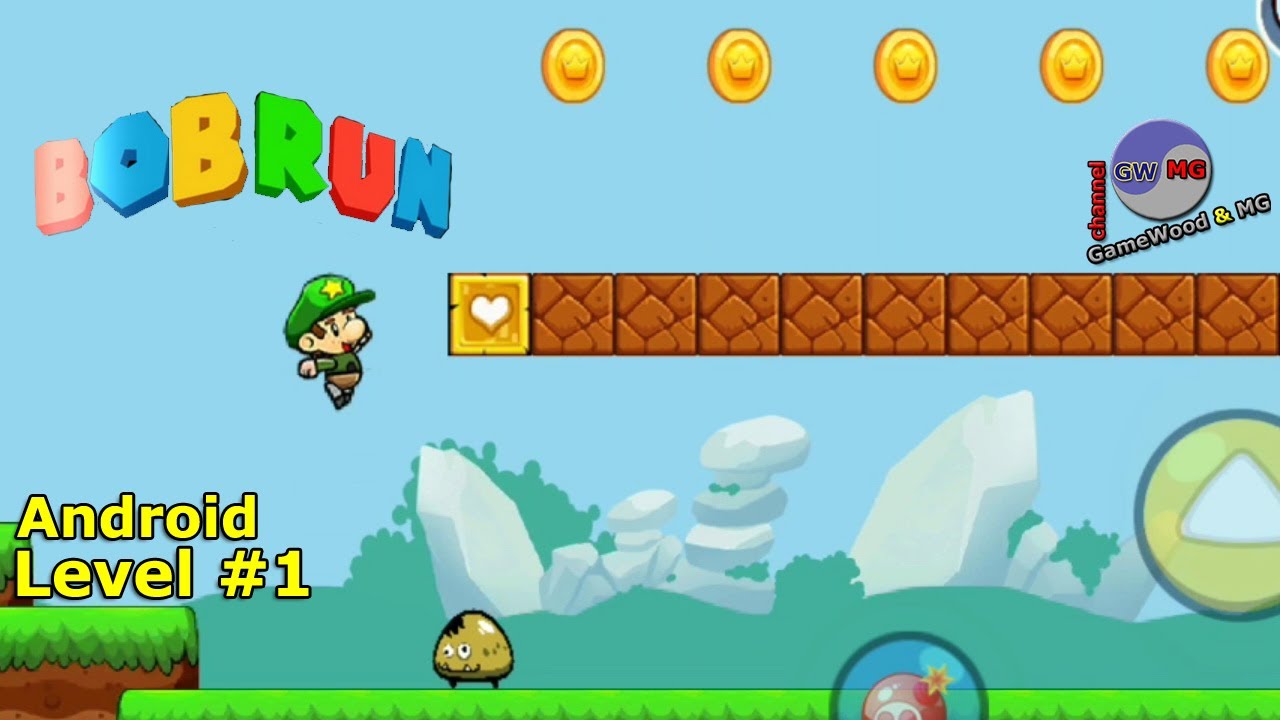 Level 1. Прохождение игры Bob Run: Adventure Run Game на Android - YouTube