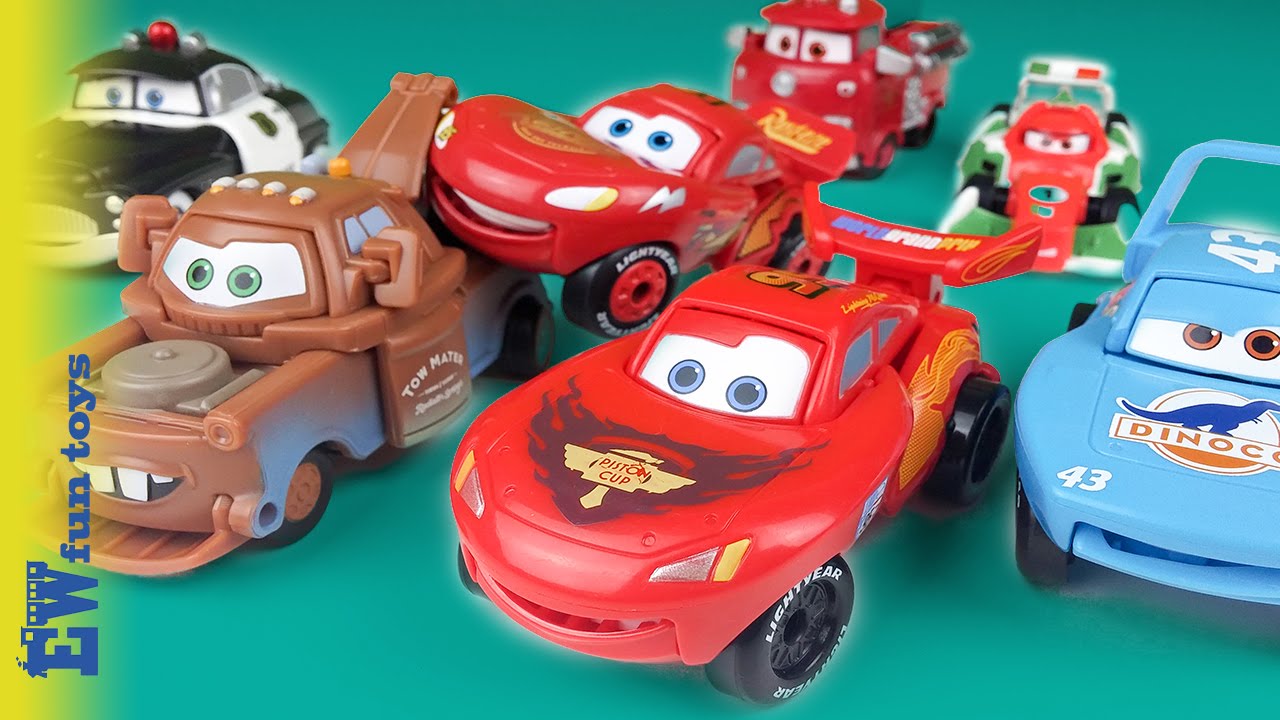 Disney Pixar Cars Hatch 'n Heroes Eggs Bandai Mcqueen Mater new カーズ 2016 -
