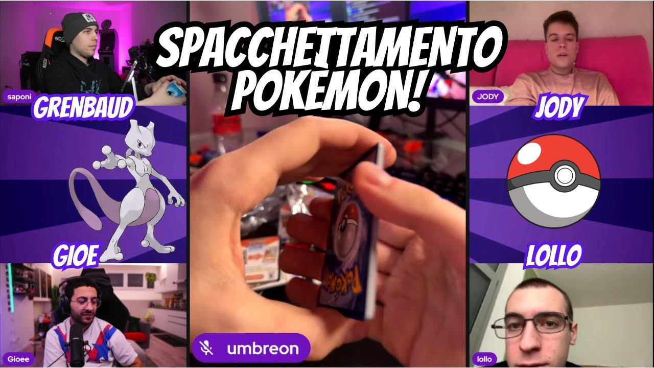 SPACCHETTAMENTO POKÈMON IN LIVE! EP.2 W/JODY, LOLLO LACUSTRE, GIOE