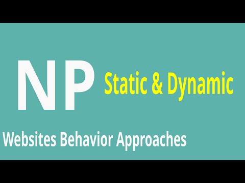 What is a static or dynamic website?
