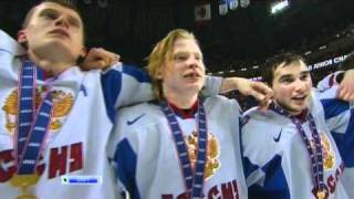 IIHF U-20 2011 Gold Medal. Russia wins! Russian anthem