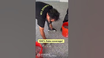 100% flake coverage on our epoxy floors!