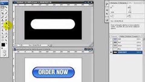 Photoshop Video - Creating Gel and Glass Buttons