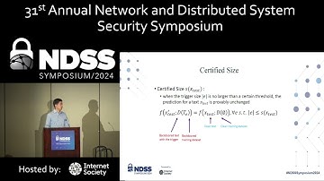 NDSS 2024 - TextGuard: Provable Defense against Backdoor Attacks on Text Classification