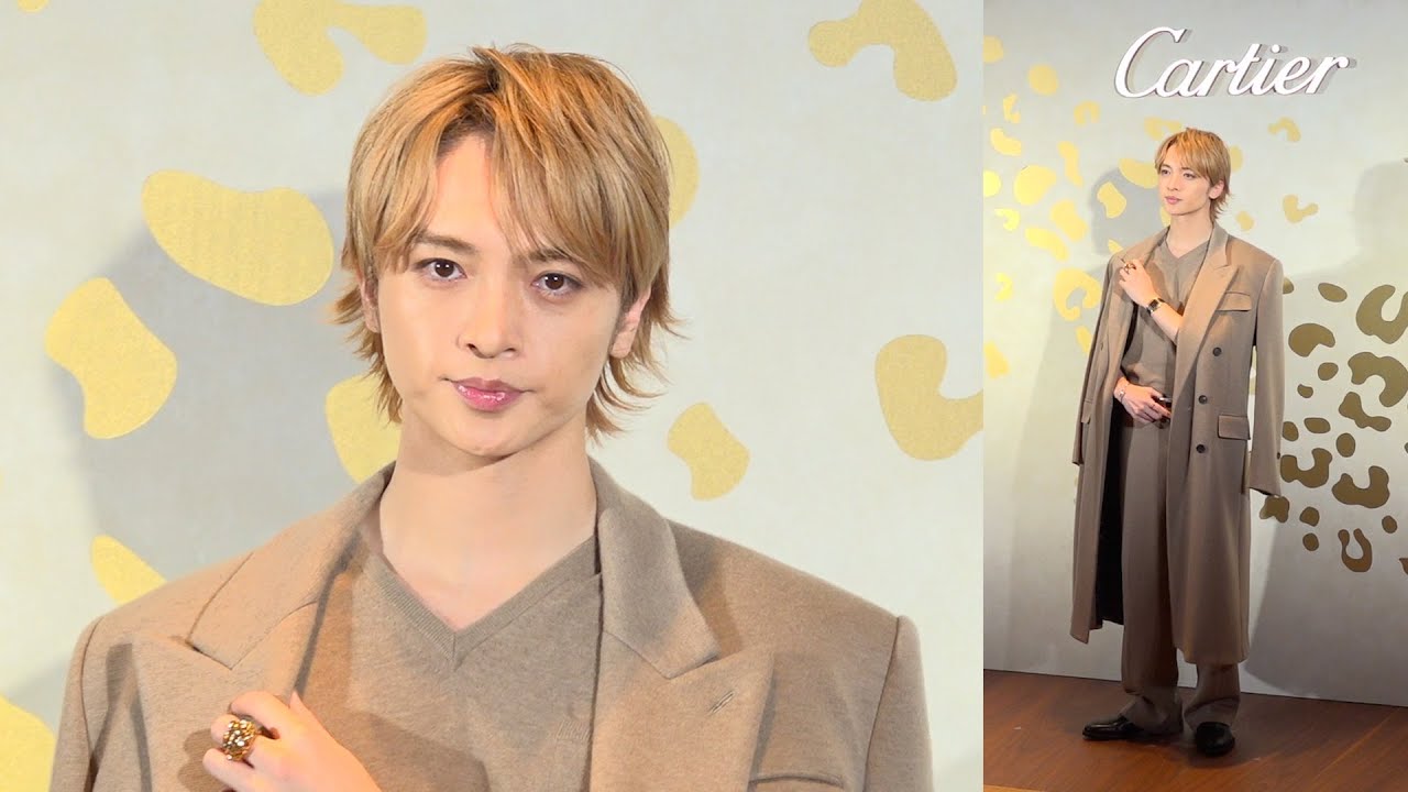 Kis-My-Ft2玉森裕太、オールブラウンにカルティエをまとい新ブティックに来場　自身にとっての“ご褒美時間”も語る　「カルティエ 銀座4丁目ブティック」オープニングイベント