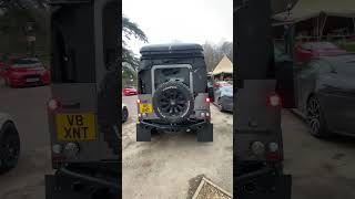Corvette V8 LS3 Swapped Land Rover Defender With Brutal Sounding Exhaust Note #Shorts