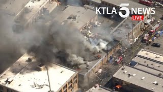 Blaze at downtown l.a. ...