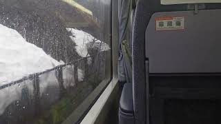 JR西日本　高山本線　キハ85系　特急　ひだ号　富山行き　猪谷駅発車