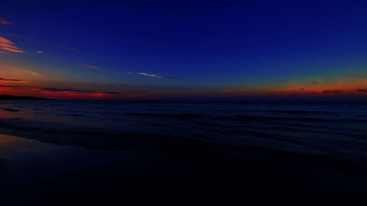 Nighttime Beach Ambience with Beach Sounds for Sleeping and Gentle Waves