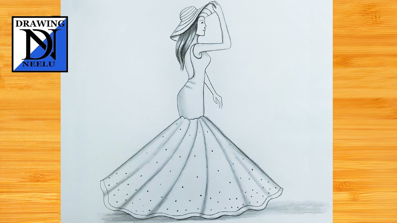 Update more than 64 simple pencil sketch dress - seven.edu.vn