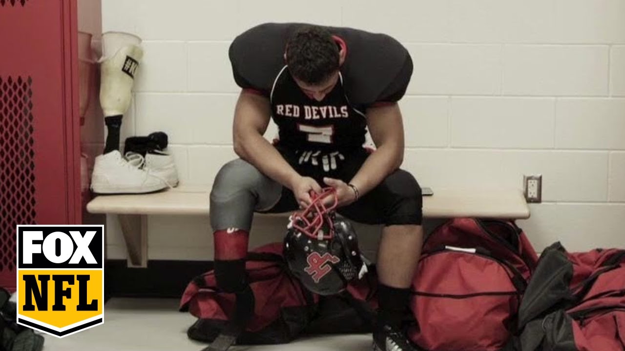 College football player who tragically lost his leg gets support from rival team