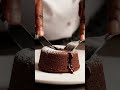 satisfaction cutting of lava chocolate cake 🍰#asmr #satisfaction