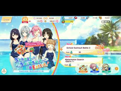 Moe Ninja Girls Rpg School Swimsuit Battle 3 Youtube 