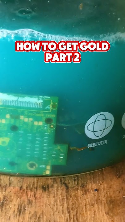 How To Extract Gold From Electronics With Vinegar How to extract gold from scrap electronics #shorts - YouTube