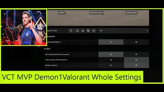 2023 EG Demon1 valorant settings || VCT Champions MVP