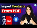Add Bulk Google Contacts from PDF for Free