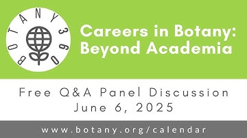 Botany360: Careers in Botany: Beyond Academia