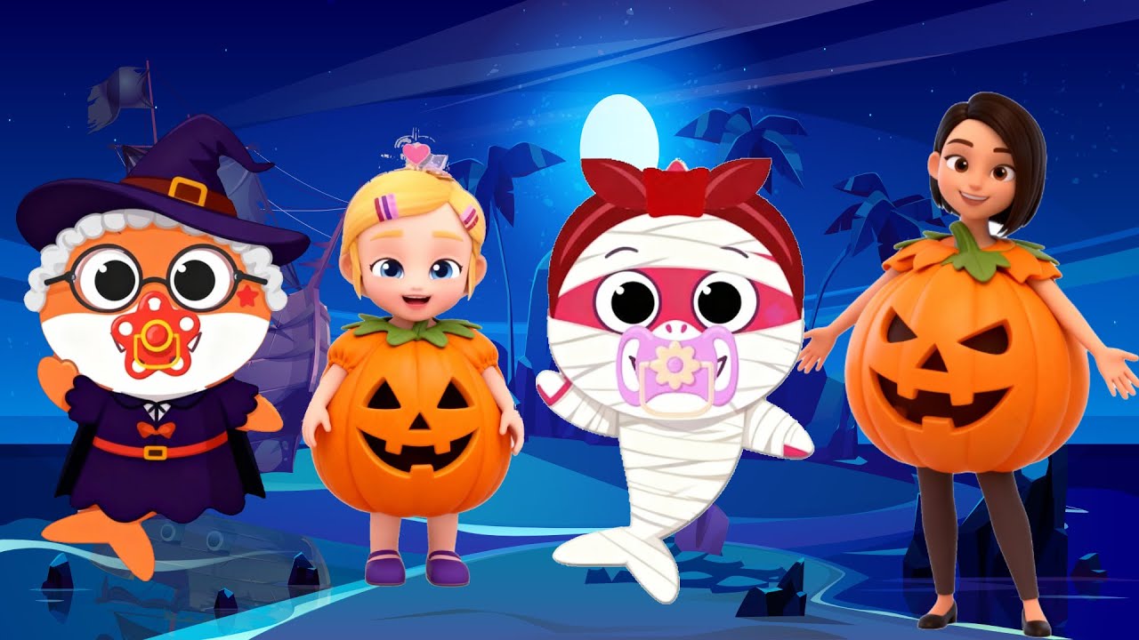 Baby Shark Halloween Song | Spooky Baby Shark Doo Doo Doo | Kids Rhymes | bebefinn