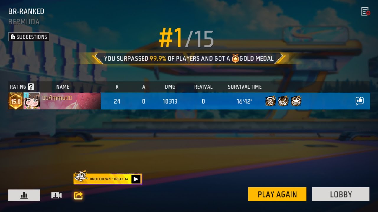 24 ELIMINATIONS RUSHER FLAME