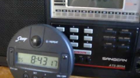 RWM time signals and DCF77 controlled radio clock