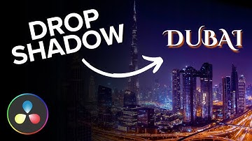 How to Add Drop Shadow in DaVinci Resolve